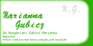 marianna gubicz business card
